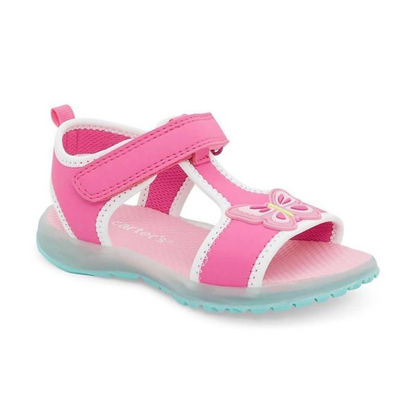 Carter's Other - Carter's Light Up Sandals Fuchsia Pink Butterfly Toddler Girl's Size 6
